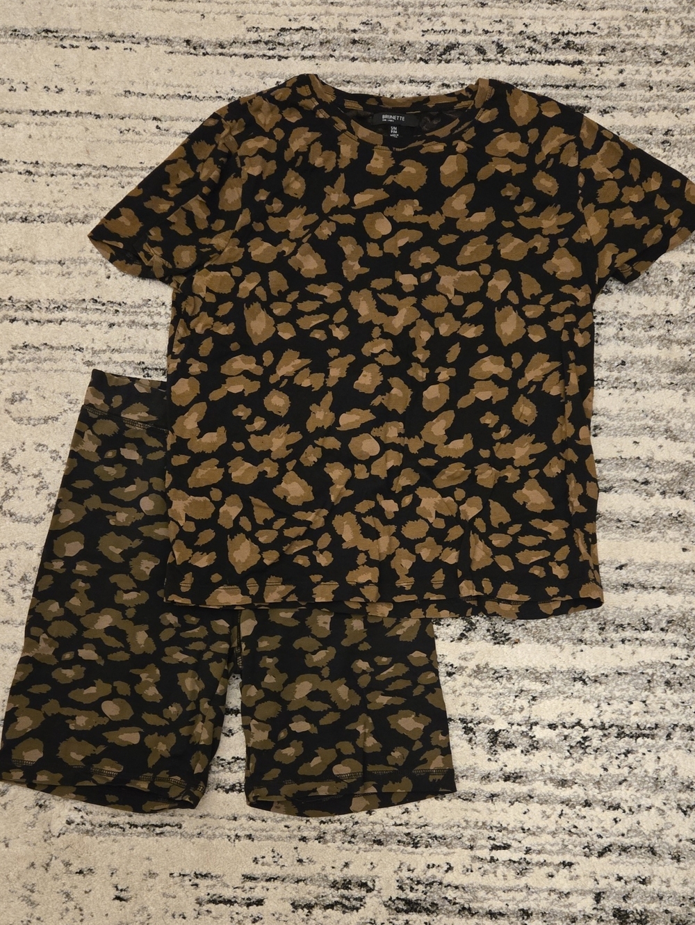 Brunette The Label Camo T-shirt & Short Set - Picture 1 of 4